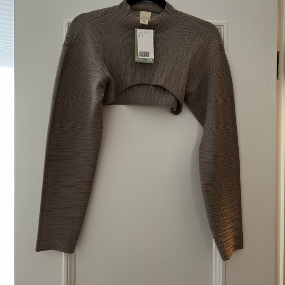 H&M 2-piece set NWT. Knit dress with bolero. Size S. Taupe colour. - Picture 7 of 8